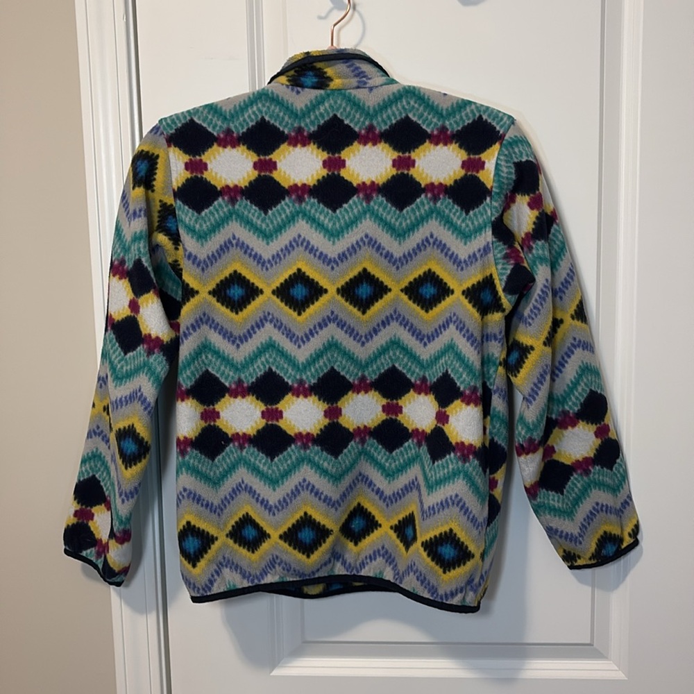 Patagonia Women's Lightweight Synchilla® Snap-T Pullover Aztec Print - Picture 7 of 8